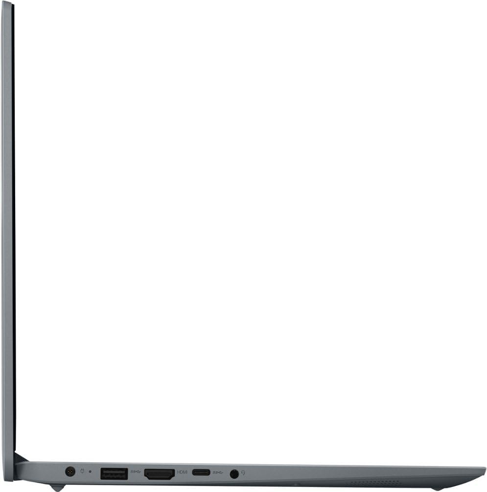 Lenovo Ideapad 1 15.6' HD Laptop | AMD Athlon Silver 7120U Processor | 4GB RAM DDR5| 128GB SSD | AMD Radeon Graphics | Windows 11 Home | Grey | Bundle with USB 3.0 Hub