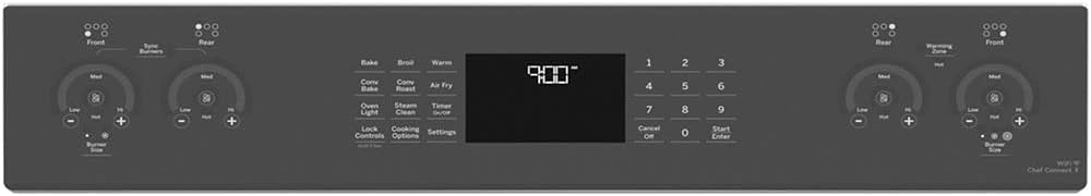 GE Profile PSS93YPFS 30' SlideIn Smart Electric Range with 4 Radiant Heating Elements, 5.3 Cu. Ft. True Convection Oven, Storage Drawer, WiFi, Self Clean with Steam Option,