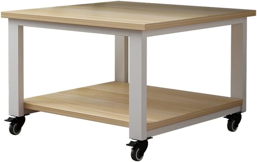 ULTRAWAVE Printer Stand, 35cm, A, Super Load-bearing, Lockable, 4-wheel, Easy Moving, Office Space Organizer, Compatible with Printers, Tabletop Mounting, Metal, Wood