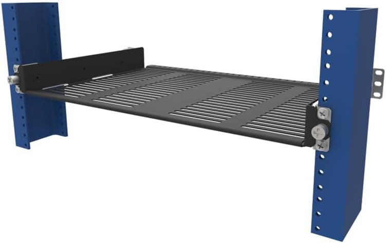 RackSolutions 1U 2 Post Rack Sliding Cantilever Half Shelf for 19 Inch Relay and Telco Racks