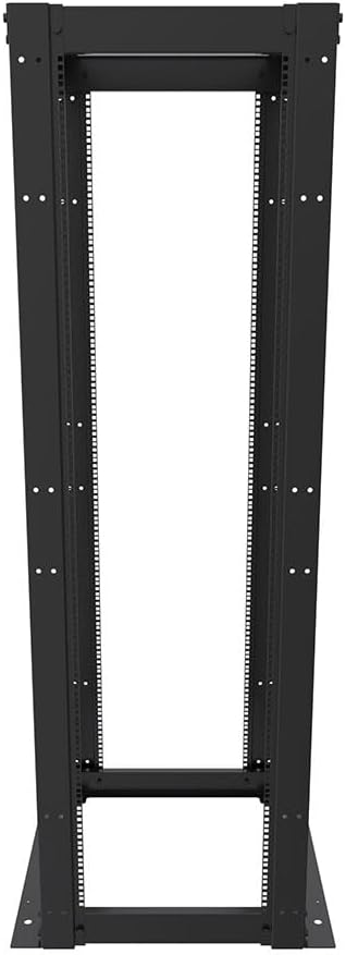 NavePoint 42U 23-inch Width 4-Post Frame Rack - Open Frame Rack with Cage Nut for 19 Inch Equipments, Server Rack 881 lbs Weight Capacity, Floor Mount, RU Markings