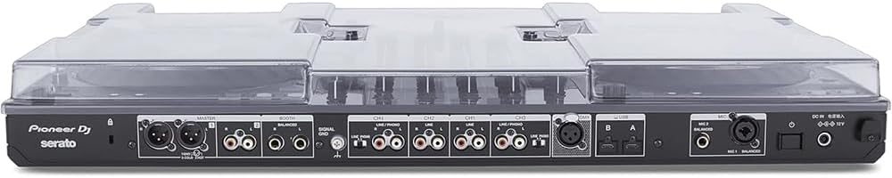 Decksaver DDJ-FLX10 Cover Bundle with Polishing Cloth – Polycarbonate Protective Cover for Pioneer DDJ-FLX10 DJ Controller, Shields from Dust & Impact, Clear Finish (DS-PC-DDJFLX10)