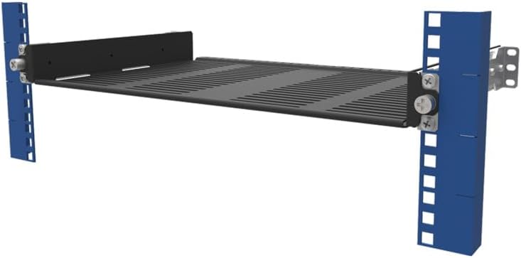 RackSolutions 1U 2 Post Rack Sliding Cantilever Half Shelf for 19 Inch Relay and Telco Racks