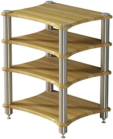 HiFi Speaker Rack - 3-Cabinet Stand for Tv & Amplifiers Sturdy Home Audio System Storage Entertainment Center Organizer Durable Media Equipment Shelves-Brown-b-60 * 48 * 85cm(4Tier)