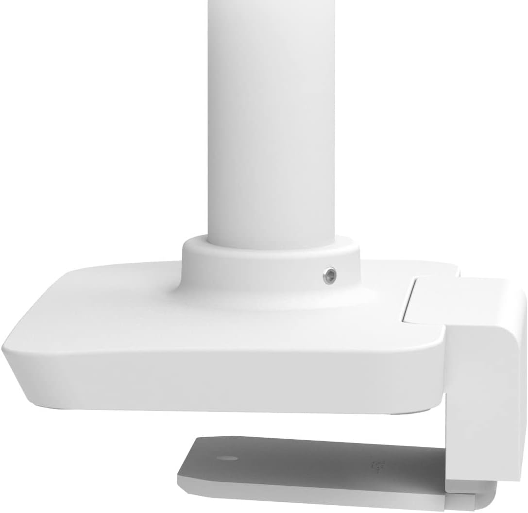 Ergotron – LX Single Monitor Arm, VESA Desk Mount – for Monitors Up to 34 Inches, 7 to 25 lbs – Low Profile Clamp, White