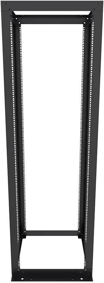 NavePoint 45U 23-inch Width 4-Post Frame Rack - Open Frame Rack with Cage Nut for 23-Inch Equipment, Server Rack 881lbs Weight Capacity, Floor Mount, RU Markings