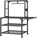 3D Printer Stand with Filament Storage, Heavy Duty 3D Printer Table, Spool Holder Cart with Wheels,for Garage Workshop, Printer Desk & 3D Printing Accessories for Workshop Studio Office