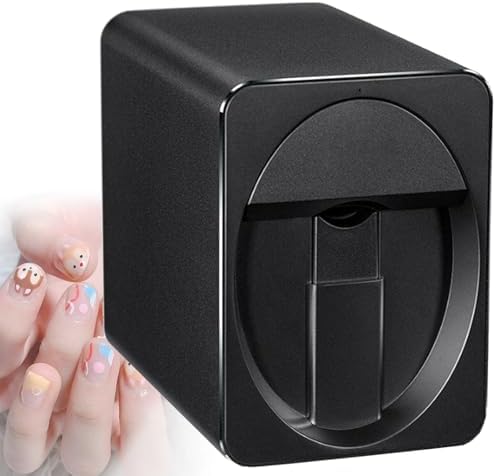 Portable 3D Nail Art Printer - Digital Nail Painting Machine with WiFi/DIY Support, All-in-One Printing & Drying, Ideal for Home Beauty Care for Girls & Women