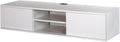 South Shore Floating Wall Mounted Media Console, Pure White, 56',