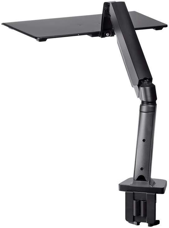 Monoprice Ergonomic Sit-Stand Adjustable Workstation Desk Mount, Gas Spring with Full Range Motion for Laptops and Keyboard - Workstream Collection