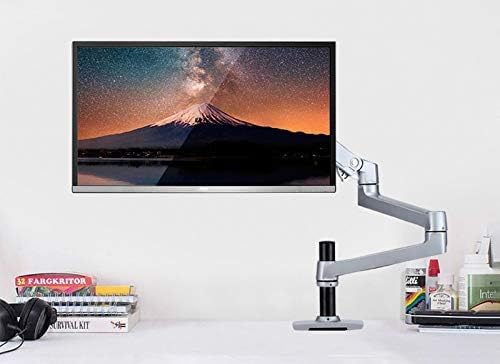 XSJ8013C Aluminum Alloy Ultra Long Arm LED LCD Monitor Holder Table Clamping Full Motion Monitor Mount Support (Black)
