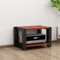 3-Tier Stereo Rack and Stand, Adjustable AV Media Equipment Shelf, Reinforced Steel Audio Rack with Footpads, Home Theater Furniture (Black, 60x51x60cm)