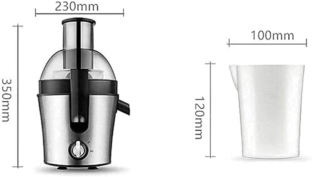 3-Speed Centrifugal Juicer, Powerful Stainless Steel Juicer Extractor for Fruits & Vegetables, Easy to Clean with Pulse Function