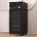 White Stereo Cabinet - 42.5in Audio Rack, AV Media Stand for Record Player & Components, Corner Media Storage, Stylish Audio Furniture for Home Entertainment.