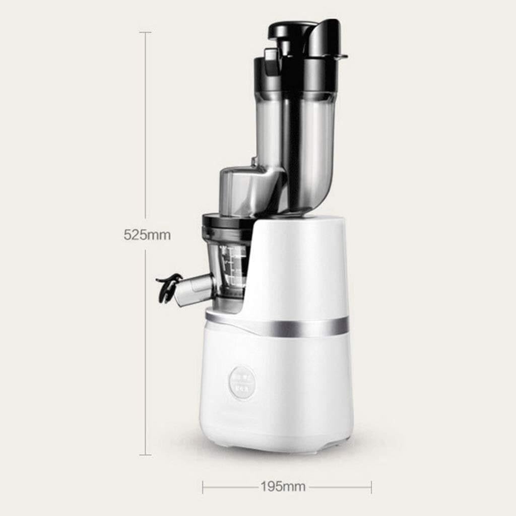 Slow Masticating Juicer with 65mm Large Mouth, Higher Juice Yield, Quiet Motor, Reverse Function, Easy Clean, for Fruits & Vegetables