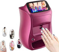 Portable 3D Nail Art Printer - Mobile Touch Screen Nail Printer with WiFi/DIY, Fast 10s Printing for Home Use, Ideal Beauty Tool for Girls - Pink Nail Design Machine