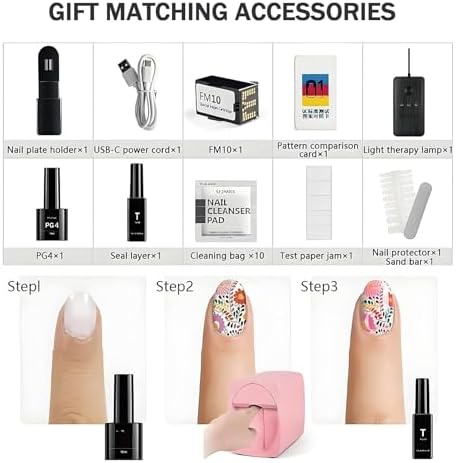Portable 3D Nail Art Printer - WiFi & DIY Mobile Nail Painting Machine for Home Use, All-in-One Printing & Drying, Perfect for Girls' Beauty Care