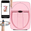 Portable 3D Nail Art Printer Machine - Digital Mobile Nail Painting Device with WiFi & DIY Support - Professional Nail Art Equipment for Girls & Home Use (Rose)