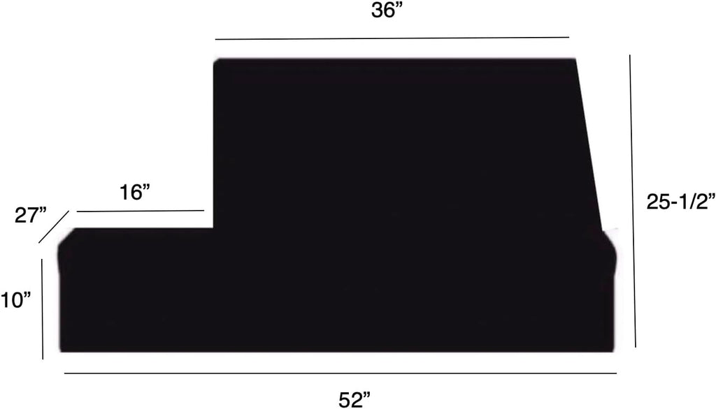 Windproof Covers 52' Heavy Duty Premium Quality BBQ Grill Cover to Dacor Grill with Side Burner Built-in
