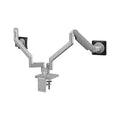 Humanscale M/Flex M2.1 - Mounting kit (Monitor arm, Combo Mount, 4' Straight/Angled/Dynamic Link, Dual Desk Mount, 2 Standard Monitor tilts) - for 2 LCD