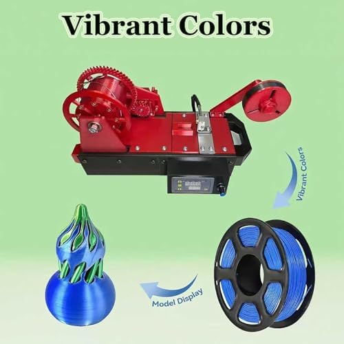 3D Printer for Families, Recycled PET Bottle Recycler with Digital Display, Adjustable Temperature & Speed, Eco-Friendly Desktop Filament Maker