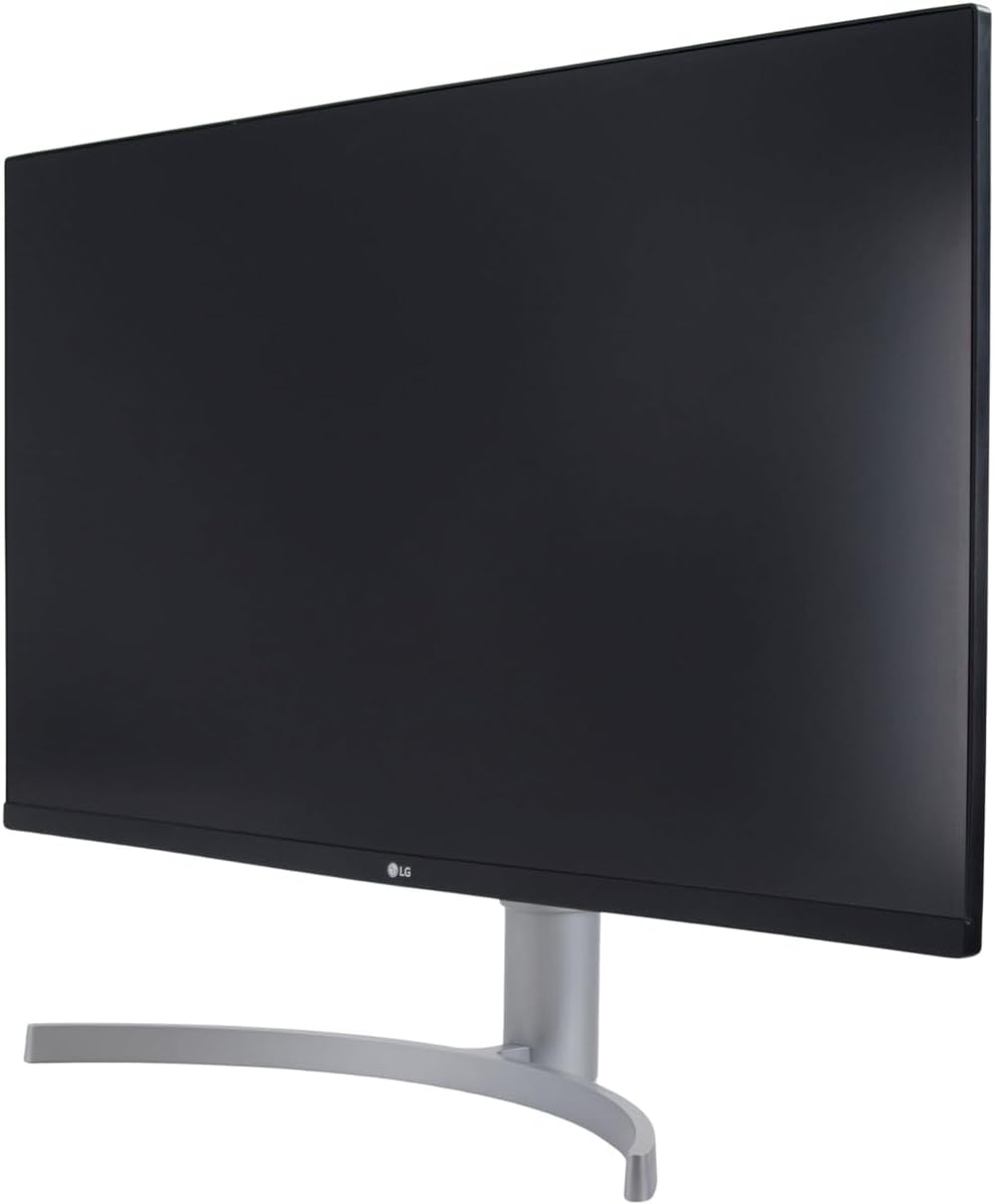 LG 32' Class Ultrafine 4K UHD IPS Monitor with Built-in Speakers & Tilt/Height Adjustable Stand, HDR10, 60Hz, 5ms, White 2024 Model (Renewed)