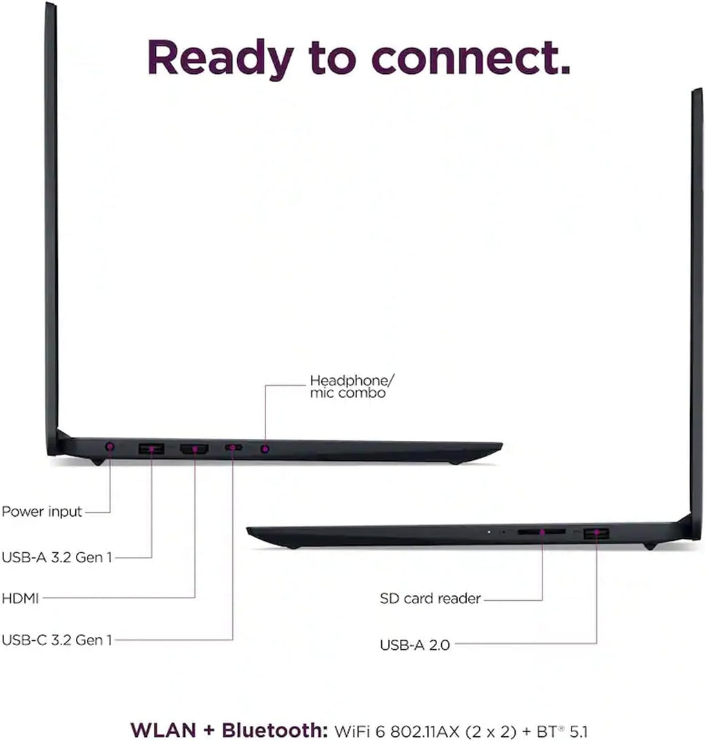 Lenovo Ideapad, 15.6' FHD Touchscreen Laptop, 13th Gen Intel Core i5-1335U 10-core Processor, 12GB RAM, 512GB SSD, Intel Iris Xe Graphics, Wi-Fi 6, Windows 11 Home, Abyss Blue, EAT 16GB USB Pen