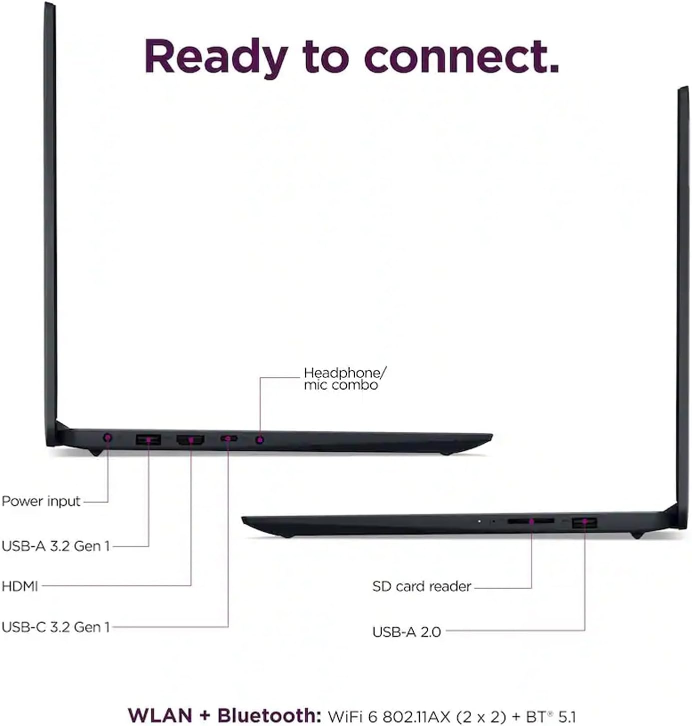 Lenovo Ideapad, 15.6' FHD Touchscreen Laptop, 13th Gen Intel Core i5-1335U 10-core Processor, 12GB RAM, 512GB SSD, Intel Iris Xe Graphics, Wi-Fi 6, Windows 11 Home, Abyss Blue, EAT 16GB USB Pen