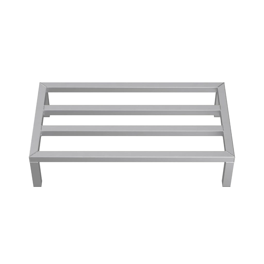 36'' x 20'' x 8'' Aluminum Welded NSF Certified Dunnage Rack - 1630 lb. Capacity, for Restaurant, Storage, Warehouse, Garage