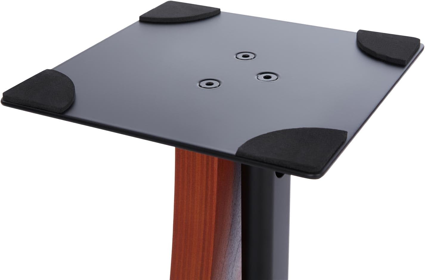 EXIMUS One Pair Fixed Height Universal Speaker Floor Stands with Real Wood - Cedar - 290 Series