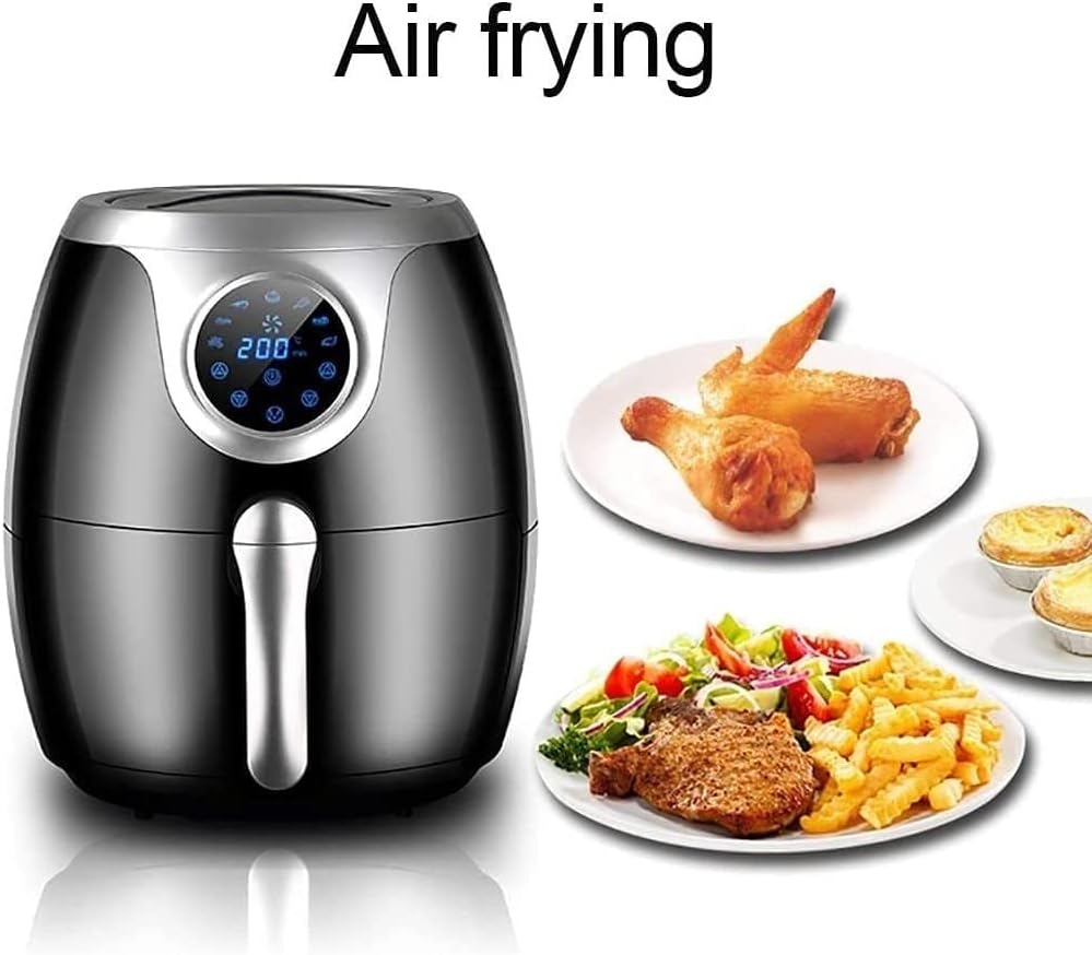Air Fryer Oven, Airfryer Toaster Oven, Healthy Oil-Free Hot Air Fryer, 1800W Toaster Oven Air Fryer Combo, LED Touch Screen, Black