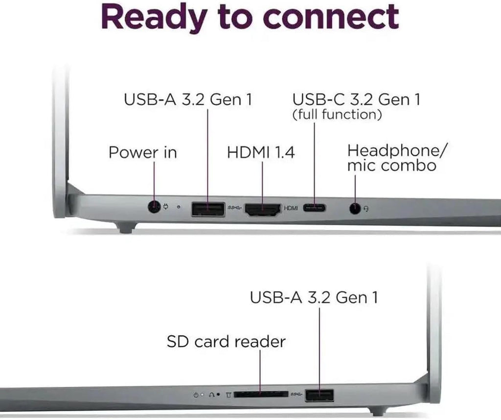 Lenovo IdeaPad Slim 3i 15.6' Full HD Laptop | Intel Core i3-N305 | Intel UHD Graphics| Copilot | Webcam| Grey | 8GB RAM | 128GB SSD |Windows 11 S |Bundle with USB 3.0 Hub