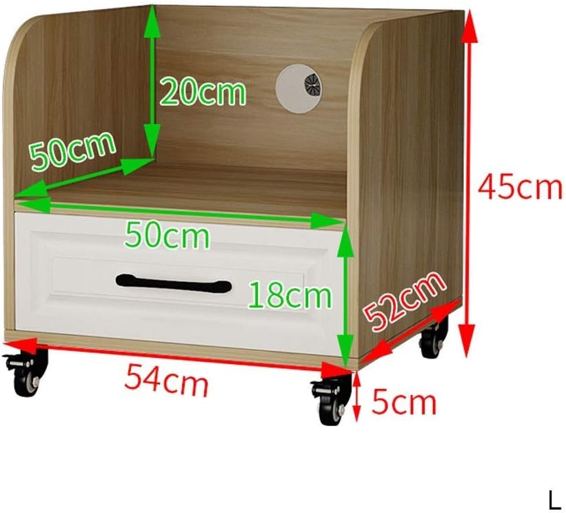 Printer Stands Under Desk Printer Stand CPU Main Frame with Cable Management and Storage Drawers, Printer Desk with 4 Wheels & Lock Mechanism for Mini 3D Printer Printer Stands for Home Office (Brown