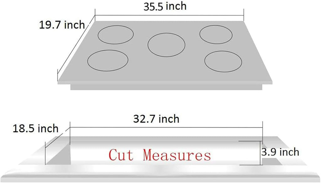36 Inch Gas Cooktop, Built-in Tempered Glass 5 Burners Stovetop LPG/NG Convertible Stove Top Dual Fuel Cooktop DM5189-01