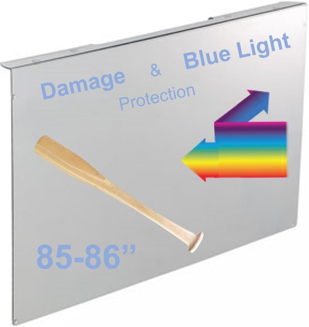 VizoBlueX 85-86 inch Blue Light and Damage TV Screen Protector. Protection Shield & Anti-Blue Light Filter Blocking UV for LCD LED 4K OLED QLED (75.2 x 43.1 inch)