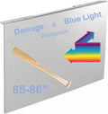 VizoBlueX 85-86 inch Blue Light and Damage TV Screen Protector. Protection Shield & Anti-Blue Light Filter Blocking UV for LCD LED 4K OLED QLED (75.2 x 43.1 inch)