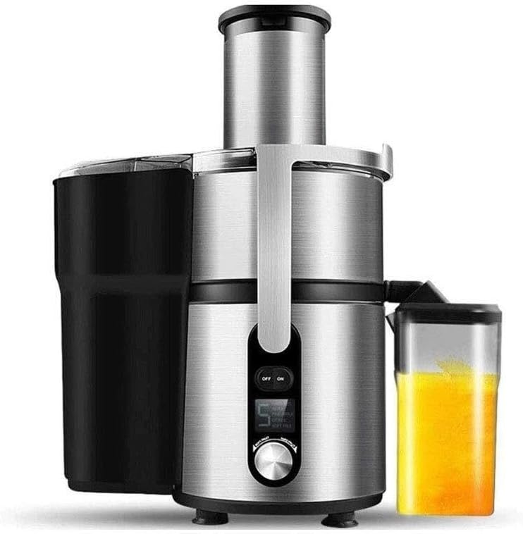 5 Speed Centrifugal Juicer for Fruits and Vegs Big Mouth Feed Chute Easy To Clean Stainless Steel Knife Net Anti-drip BPA Free