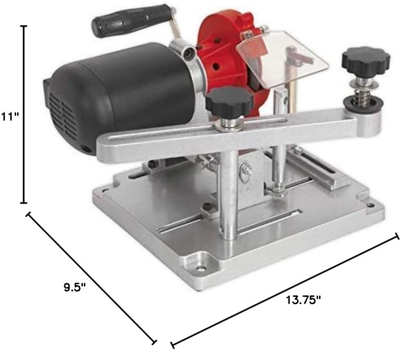 120 Volt Electric Circular Saw Blade Sharpener with Diamond & Emory Wheels