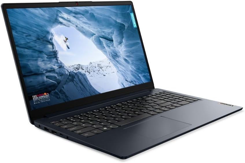 Lenovo IdeaPad 1 15' FHD Laptop | AMD Ryzen 5 7520U(Beat Intel Core i5-1155G7) | AMD Radeon Graphics | Camera | Blue | 16GB RAM DDR5 | 256GB SSD | Windows 11 S | Bundle with 64GB USB Flash Drive