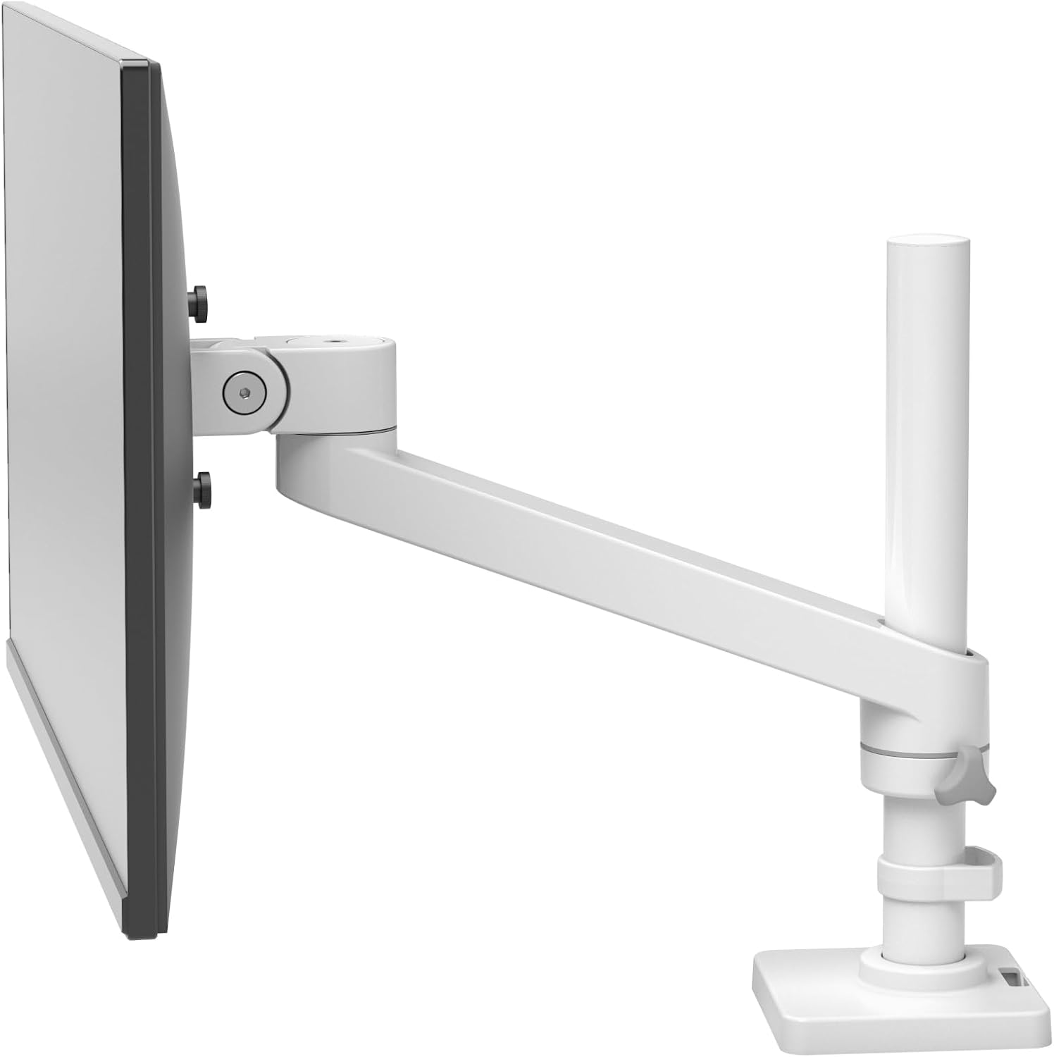 Ergotron – NX Single Monitor Arm, VESA Desk Mount – for Monitors Up to 34 Inches, 0 to 18 lbs – White