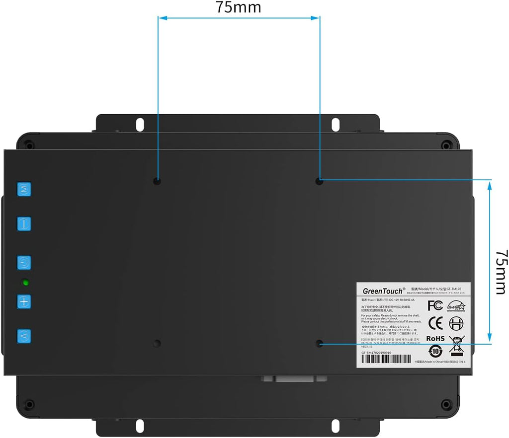 GreenTouch 8 Inch Open Frame 1024x600 HDMI PCAP Touch Monitors for Consumer, Retail POS, and Hospitality Markets