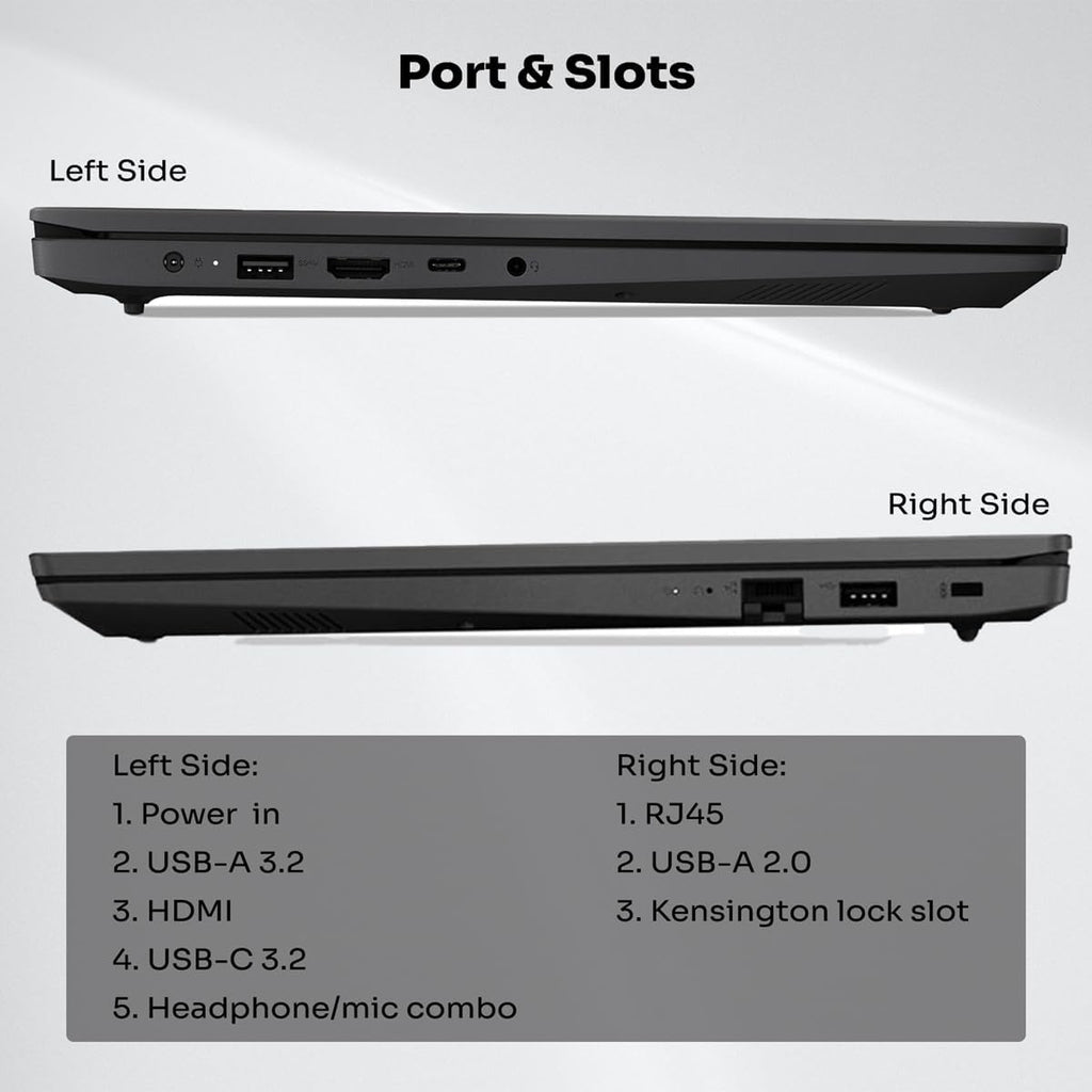 Lenovo V15 Gen 4 Business Laptop, 15.6' FHD Screen, 13th Gen Intel 10 Cores i7-1355U up to 5.0GHz, 16GB RAM, 1TB PCIe SSD, HD Camera with Privacy Shutter, Wi-Fi, HDMI, Windows 11 Pro, Black