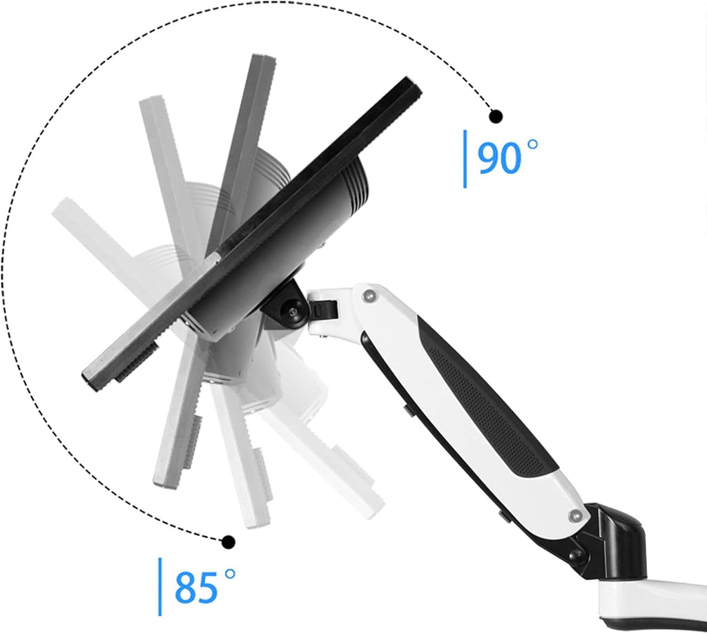 Single Monitor Stand Aluminum Alloy Wall-Mounted Monitor Bracket Arm 15'-27' Gas Spring Monitor Mount Stand, Holds Up to 17.6lbs Monitor Arms Stand (Style : B) (B B)