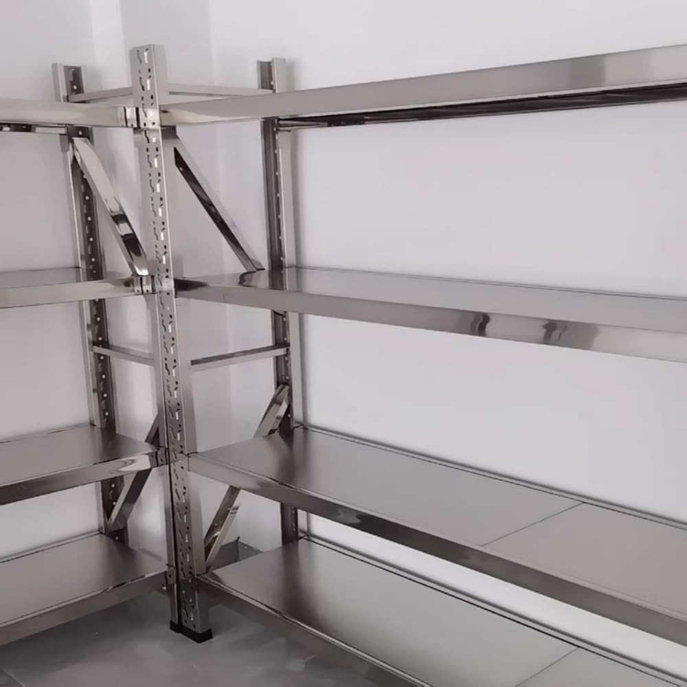 4-Shelf Heavy Duty Equipment Rack for Audio Gear, Cables, and Music Studio Accessories