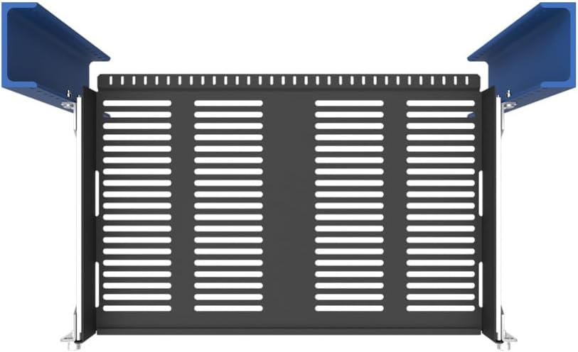 RackSolutions 1U 2 Post Rack Sliding Cantilever Half Shelf for 19 Inch Relay and Telco Racks