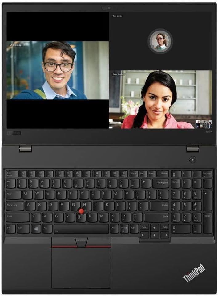 Lenovo ThinkPad T580 15.6' 1080p Full HD Laptop, i5-8250U 1.6GHz, 16GB DDR4, 512GB NVMe SSD, USB C Thunderbolt 3, HDMI, Webcam, Windows 11 Pro (Renewed)