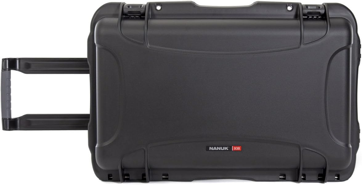 NANUK 938 Waterproof Hard Case with Wheels - Empty - Black (938-0001)
