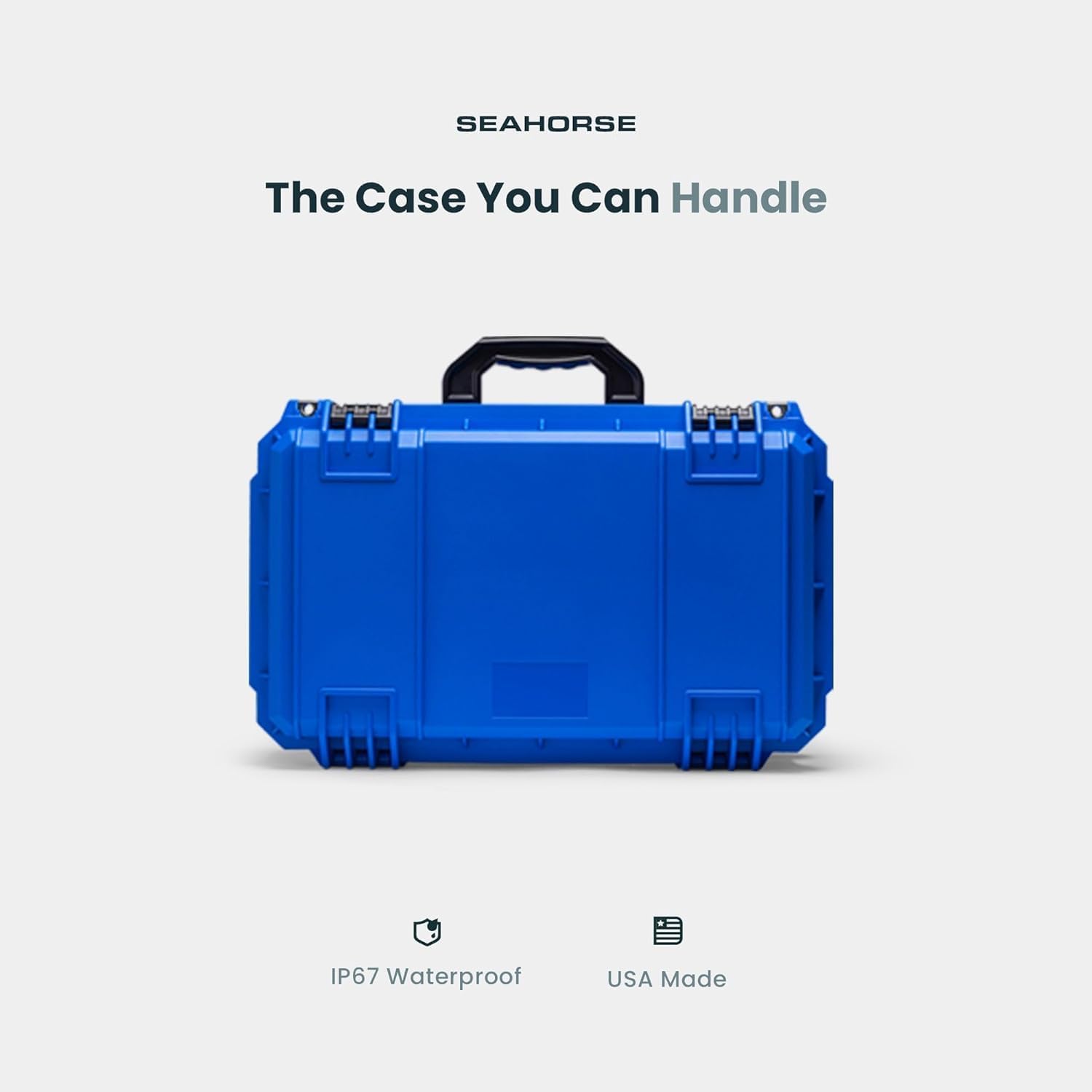 Seahorse 830 Professional Camera Case with Padded Dividers, TSA Approved, MIL‑Spec, IP67 Waterproof, USA Made for Photographers and Travel Enthusiasts