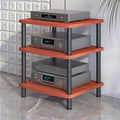 2-Tier Audio Rack Shelf, HiFi Media Stand for Living, Gaming & Recording Rooms, Sturdy Audio Cabinet, Stylish Home Entertainment Furniture (Color: B)