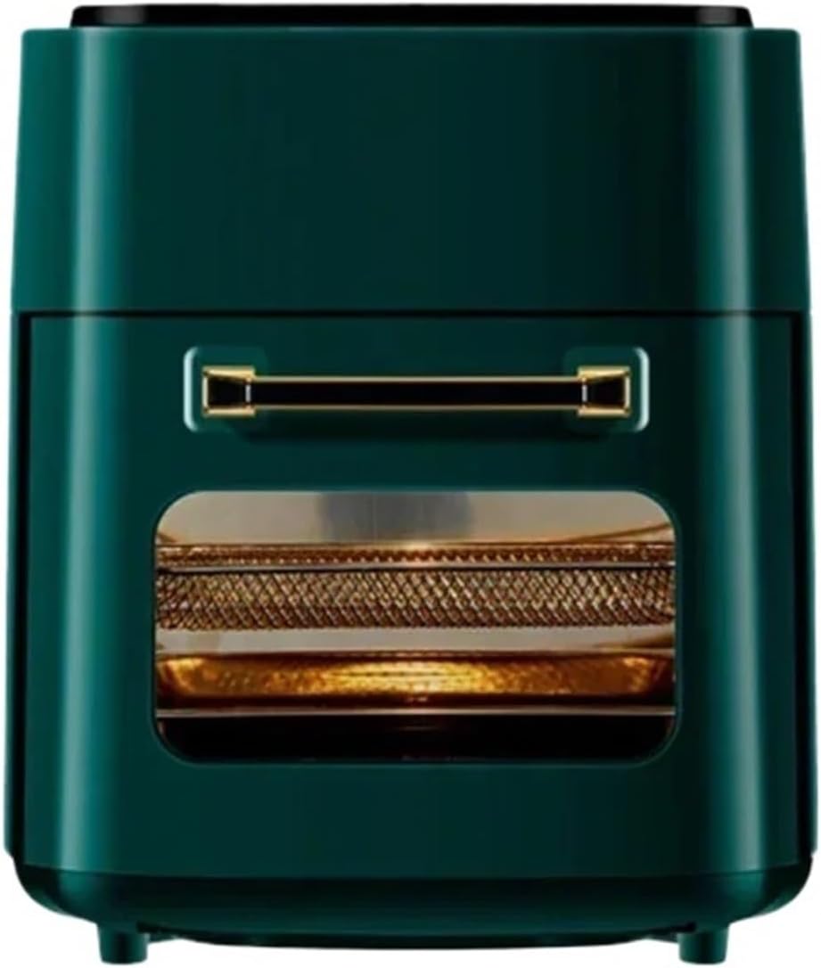 Food essentials and family helpers Smart Air Fryer 15L Household Large Capacity Visual Oven-free Oven Multifunctional Household Fryer Machine Smart assistant Enjoy life(Green,Us)